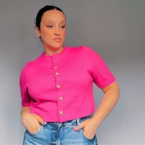Vibrant Pink Knit Sweater 🩷